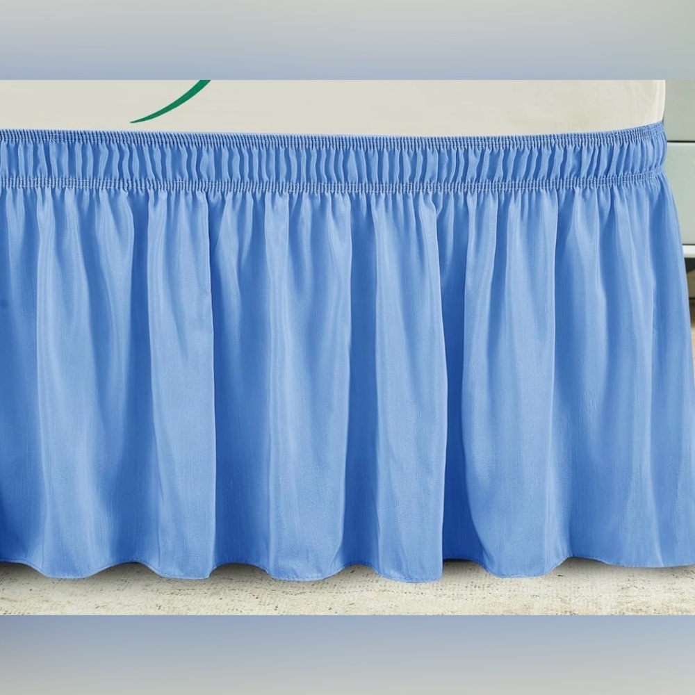 Biscayne bay twin bed skirt baby blue